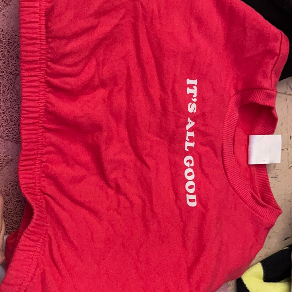 It’s all good crop top sweater